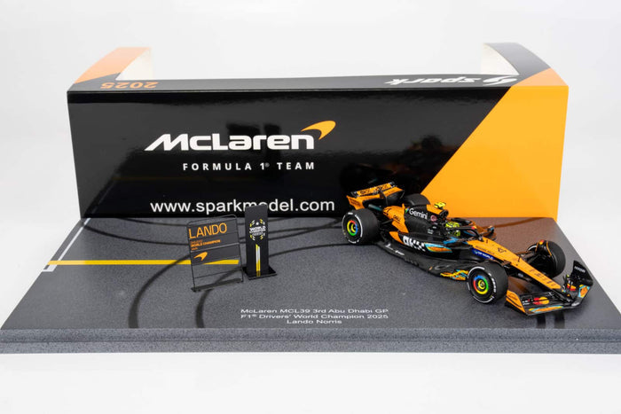 1:43rd McLaren MCL39 Lando Norris Abu Dhabi GP World Champ 2025