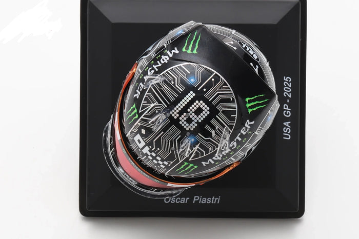 1:5th McLaren Racing F1 Oscar Piastri USGP 2025 Mini Helmet