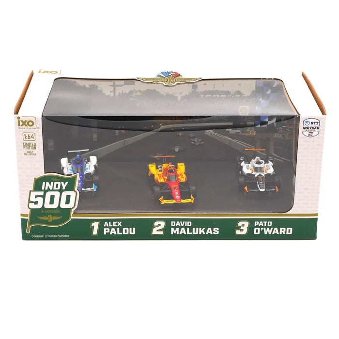 1:64 Indianapolis 500 Podium 3-Car Set 2025