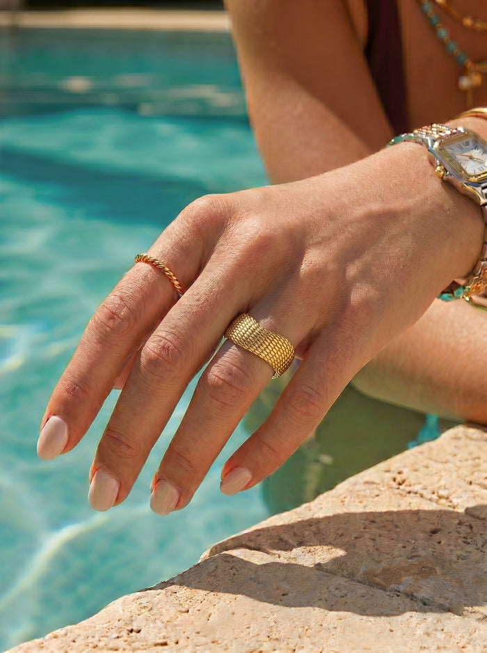 Anel One Bold 13 Gold