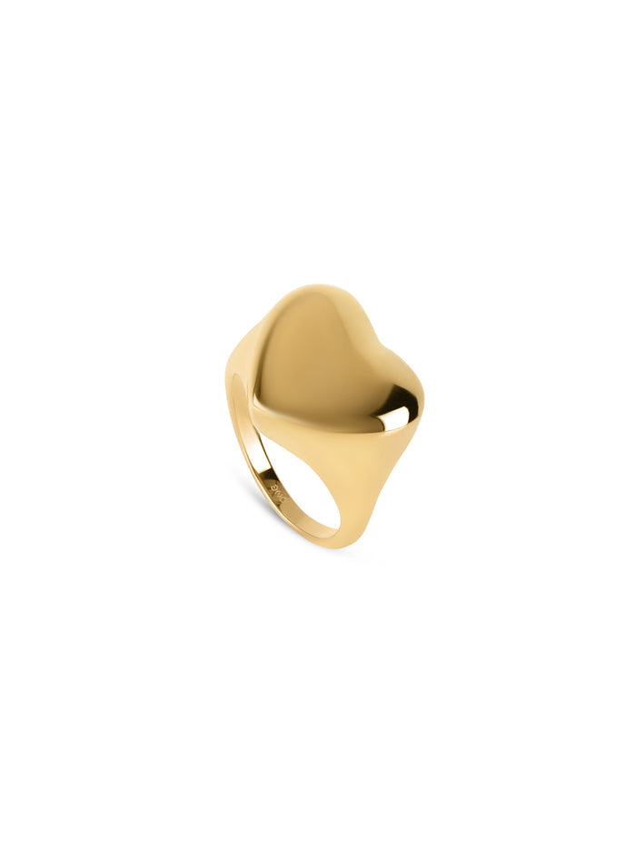 Anel One Crazy Heart Big Gold - OJCHR04G