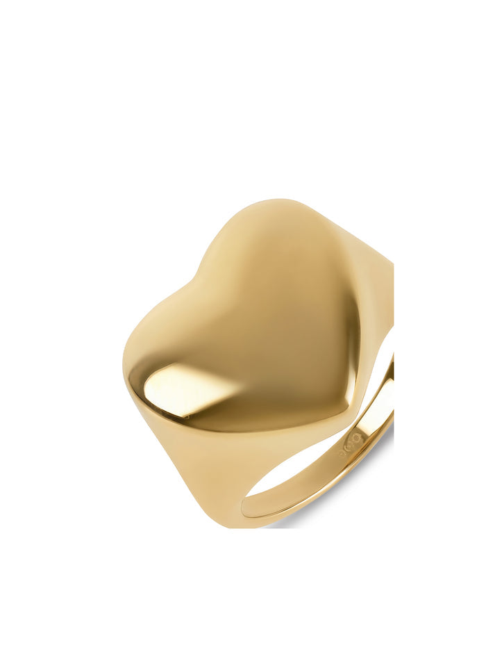 Anel One Crazy Heart Big Gold - OJCHR04G