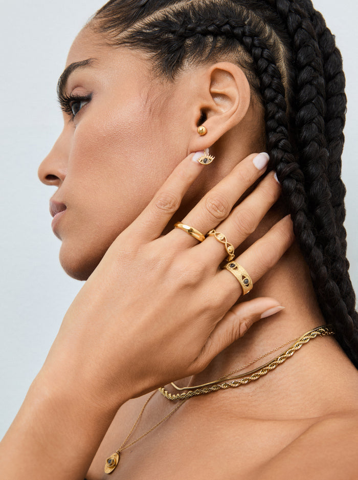 Anel One Evil Eye Gold - OJEER02G