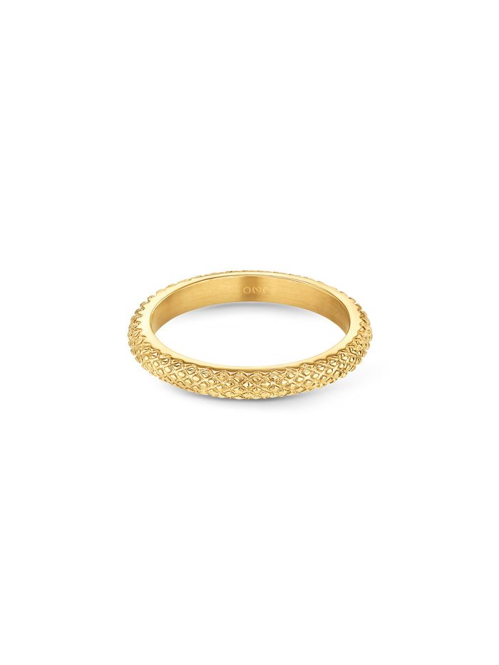 Anel One London 57 Gold