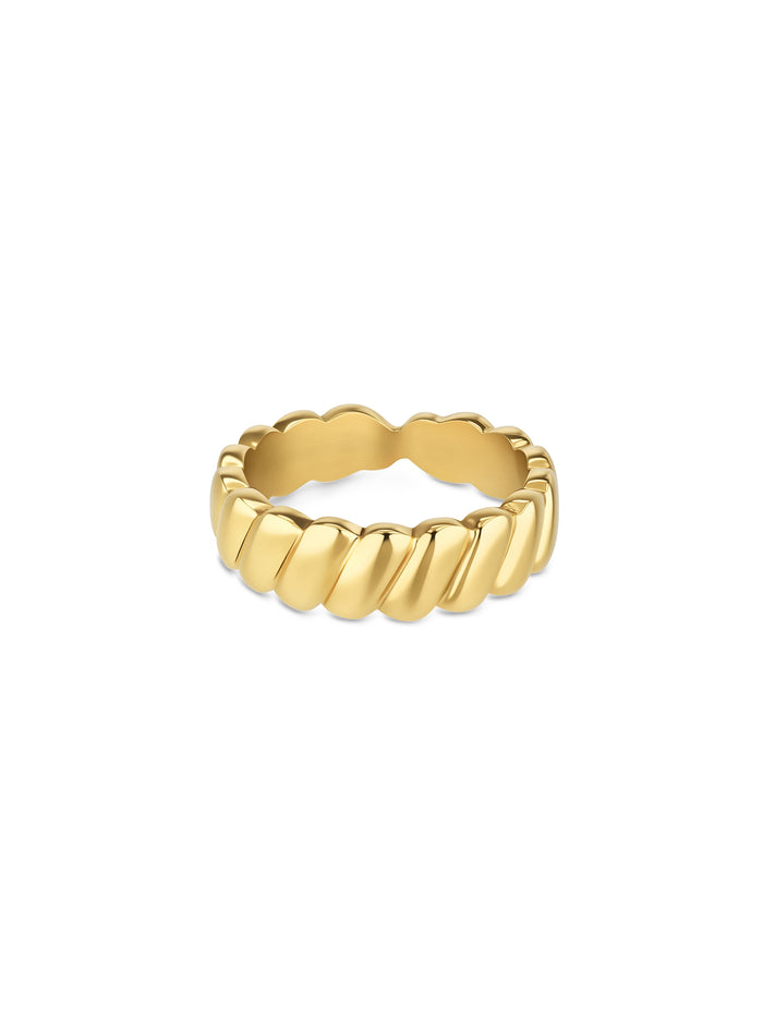 Anel One London 58 Gold