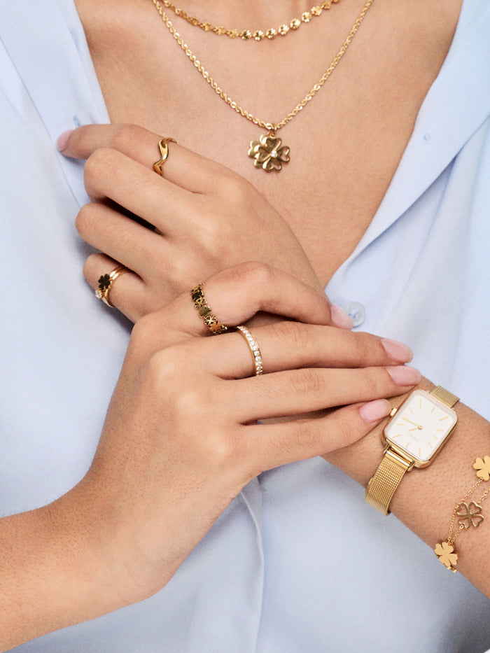 Anel One Lucky Flower Gold