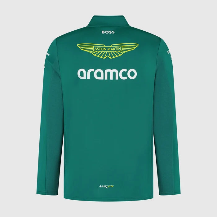 Aston Martin F1 Replica Team 1/4 Zip Sweater 2025 Green