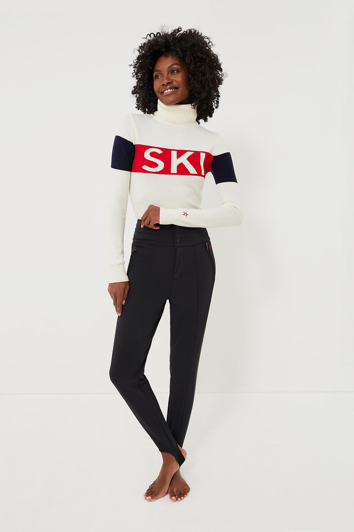 Black Aurora Skinny Stirrup Race Pant