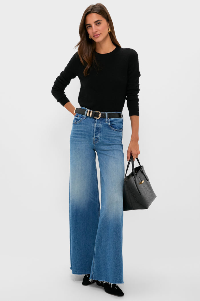 Black Cashmere Elizabeth Crewneck