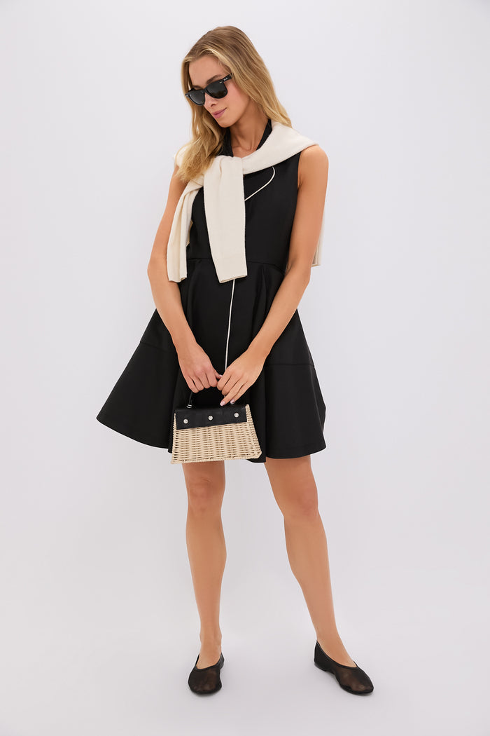 Black Linen Ruby Dress