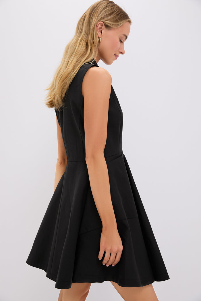 Black Linen Ruby Dress