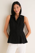 Black Sleeveless Ashlen Blouse