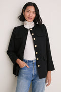 Black Tweed Jennings Jacket