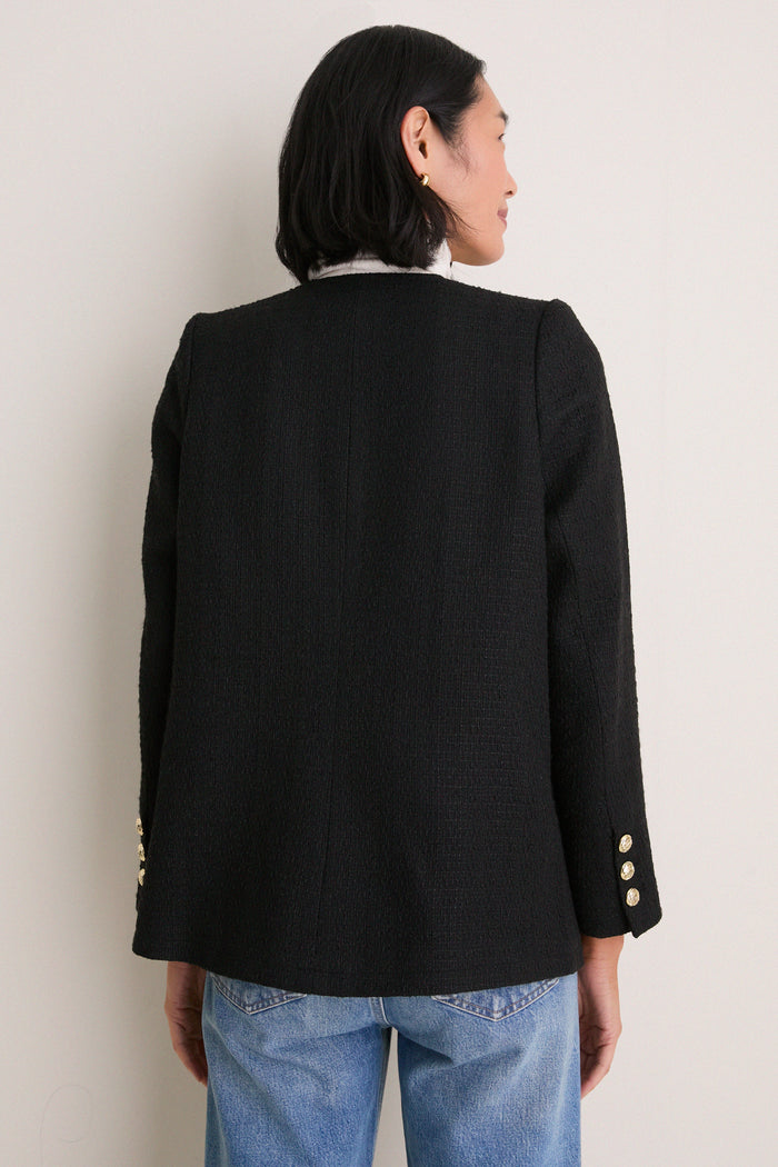 Black Tweed Jennings Jacket