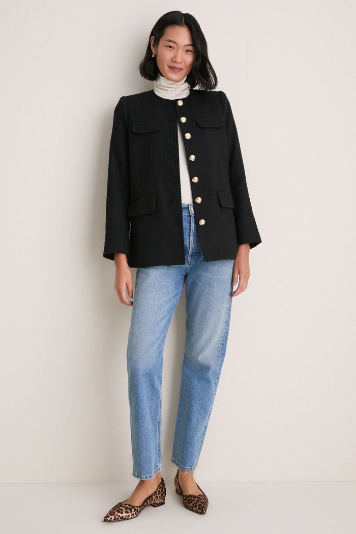 Black Tweed Jennings Jacket