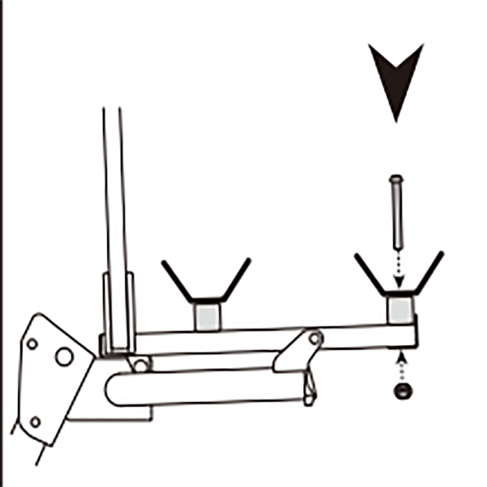 Bolt with Nut for Destination E Mainframe Hollywood Racks Hardware