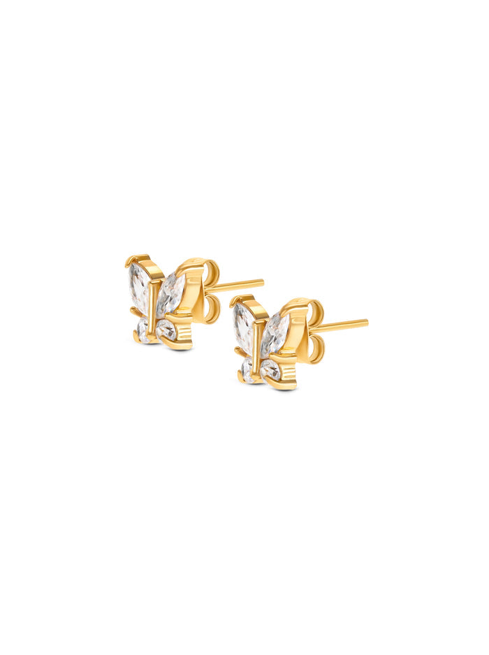Brincos One Butterfly Crystal - OJBE03G