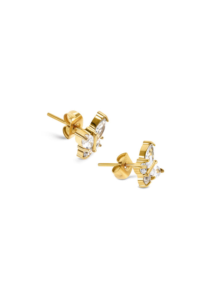 Brincos One Butterfly Crystal - OJBE03G