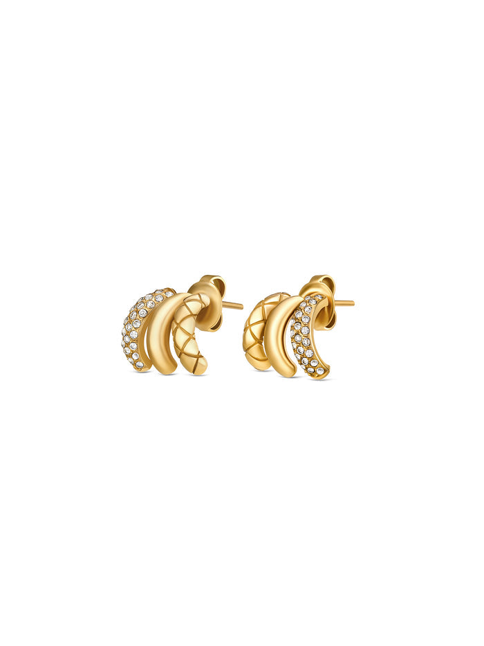 Brincos One Delightful Triple Gold