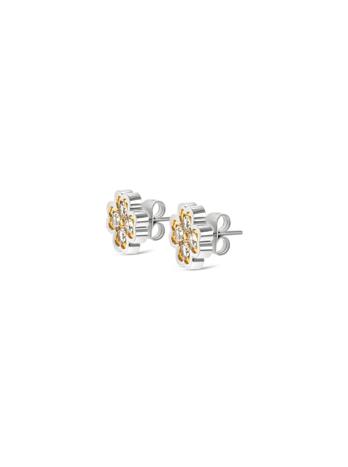 Brincos One Lucky Flower Crystal - OJLFE04SG