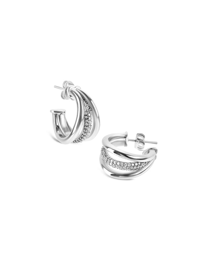 Brincos One Silver Frost Crystal - OJSFE02S