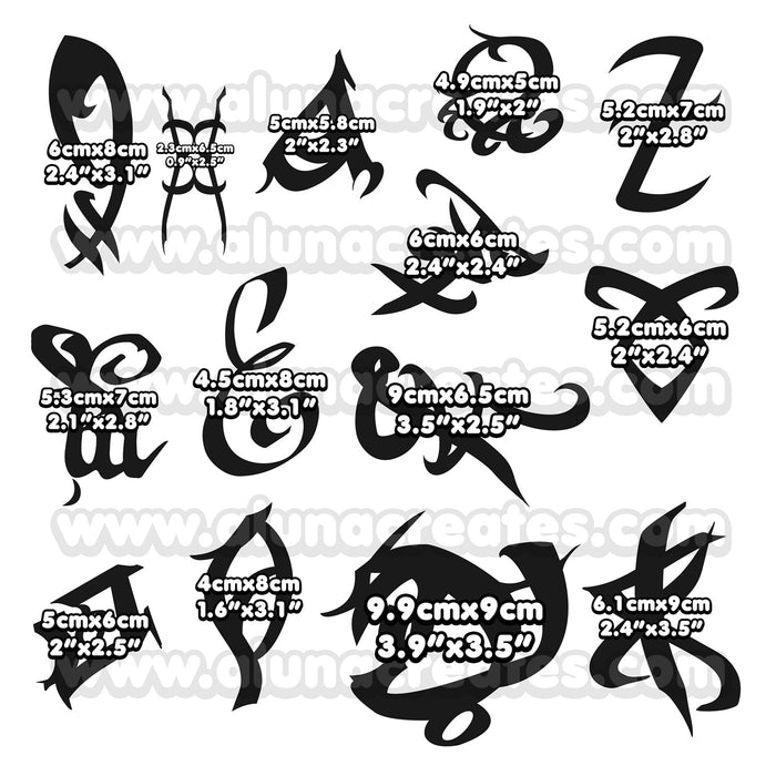 Clary Fray - Shadowhunters | READY TO PRINT .PDF TATTOOS | FULL SET - AlunaCreates