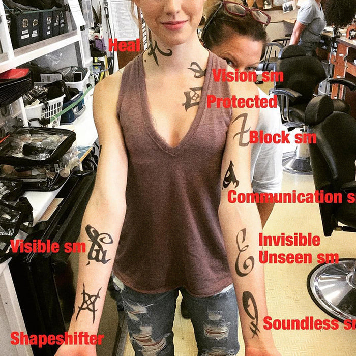 Clary Fray - Shadowhunters | READY TO PRINT .PDF TATTOOS | FULL SET - AlunaCreates