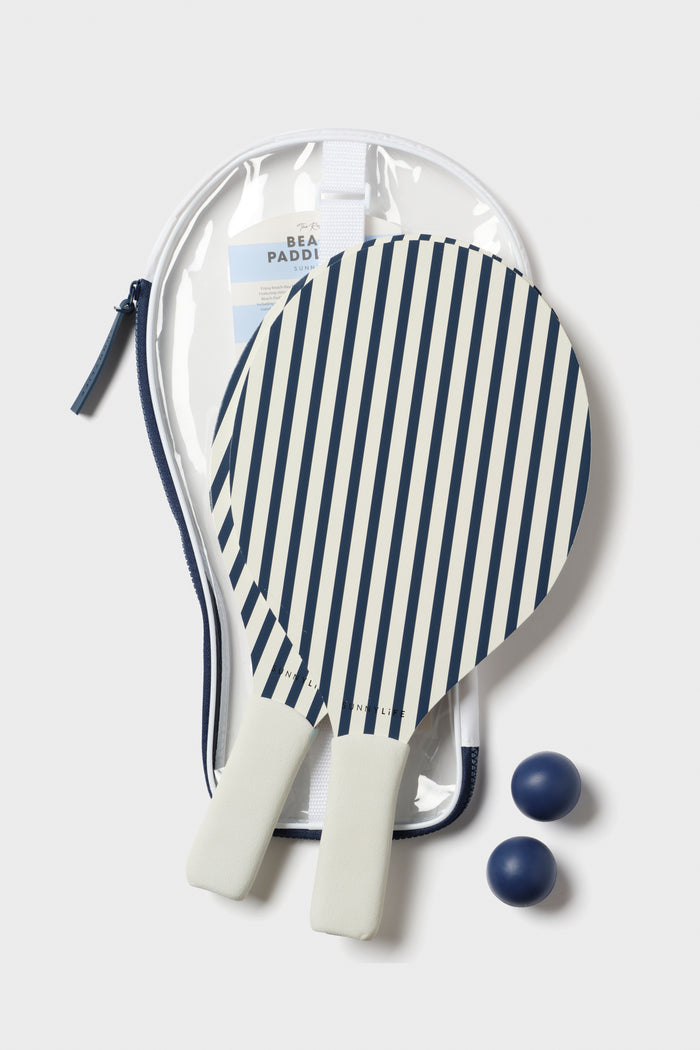 Coastal Blue Stripe Beach Paddle Set