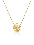 Colar One Senhora Chess Spiral Gold - OJCHN01G