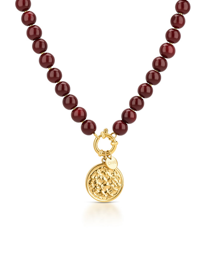 Colar One Neckmess Carmela Red Flame - OJNN103G