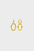 Enamel Bangkok Bamboo Link Earrings
