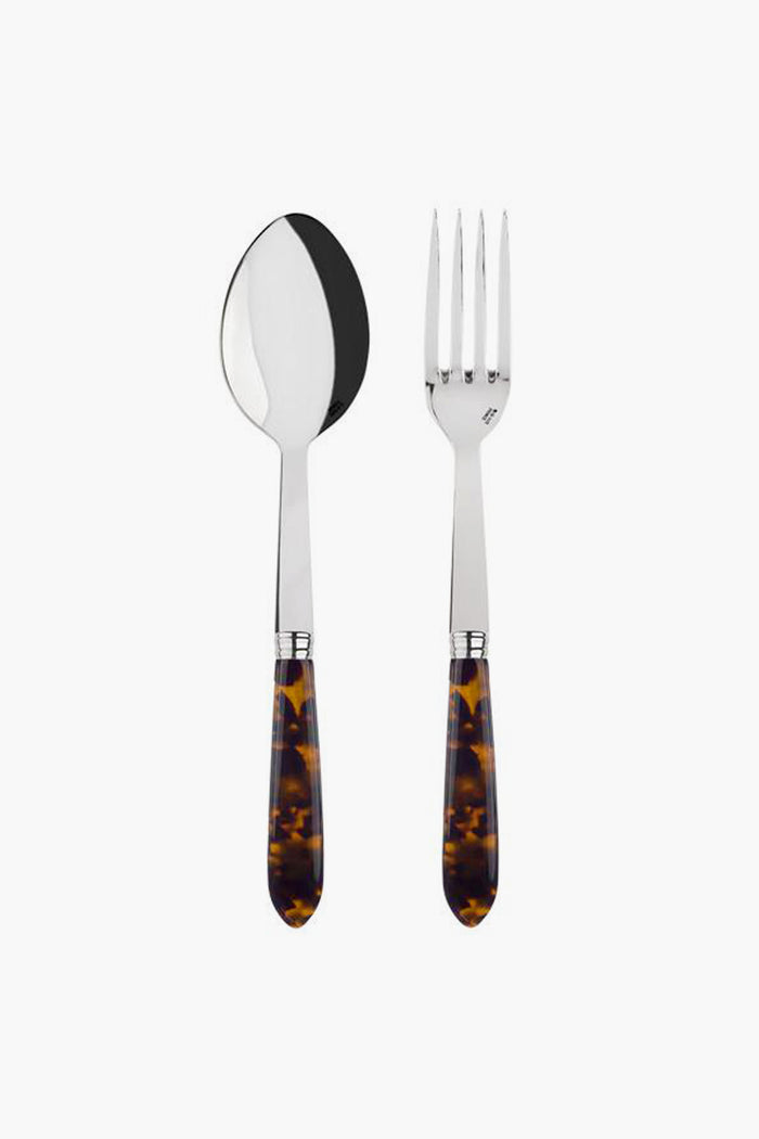 Faux Tortoise Serving Set