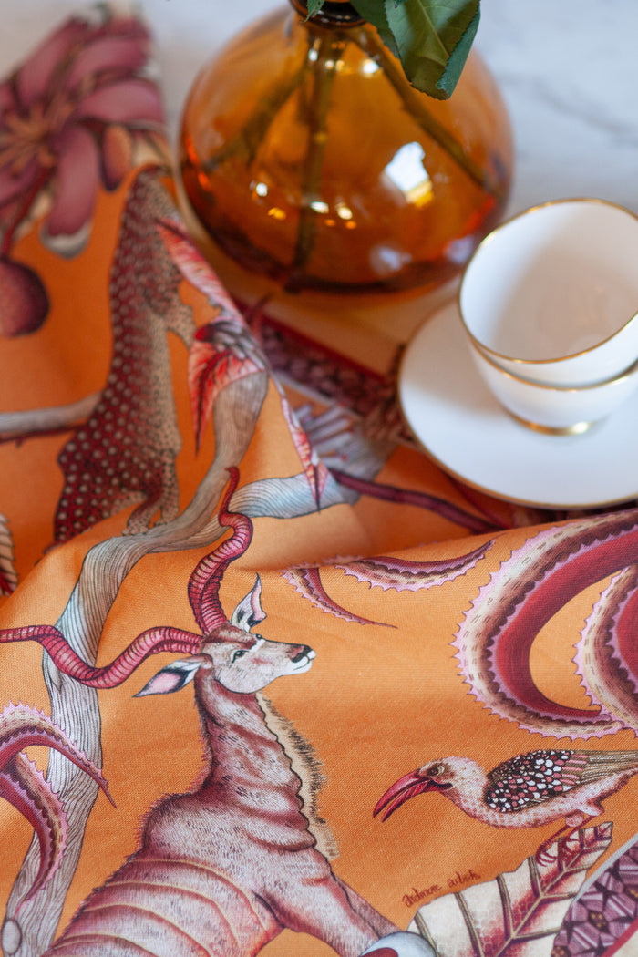 Flame Pangolin Park Tea Towel