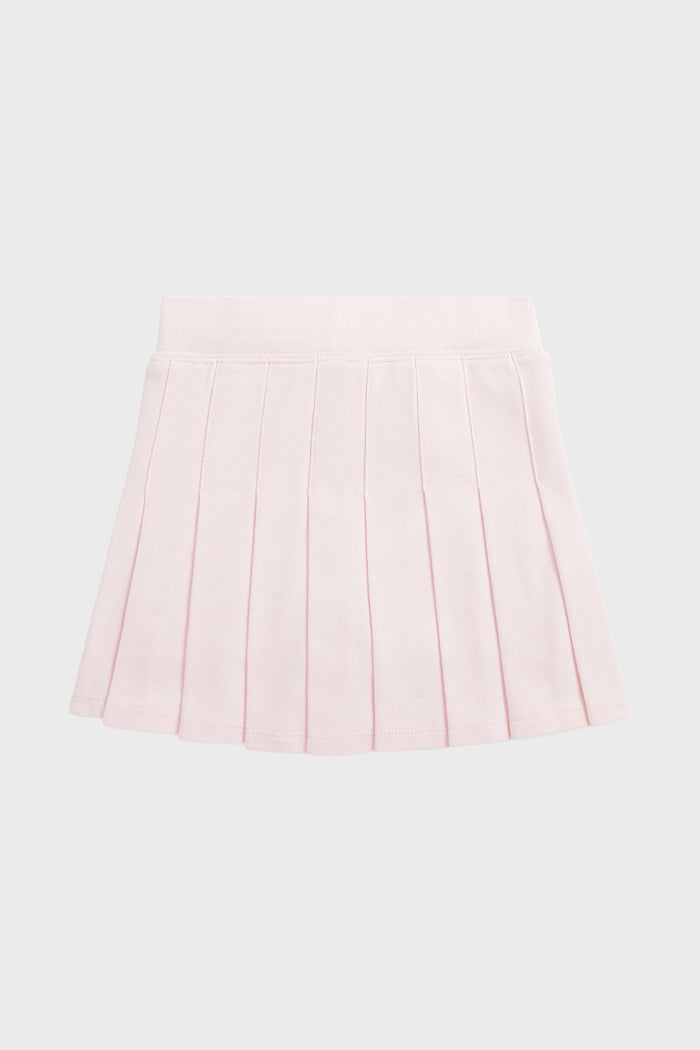 Girls Pleated Mesh Skort