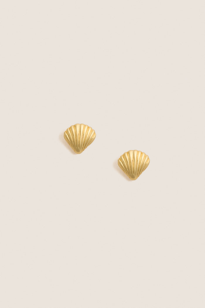 Gold Coquilles Mini Studs