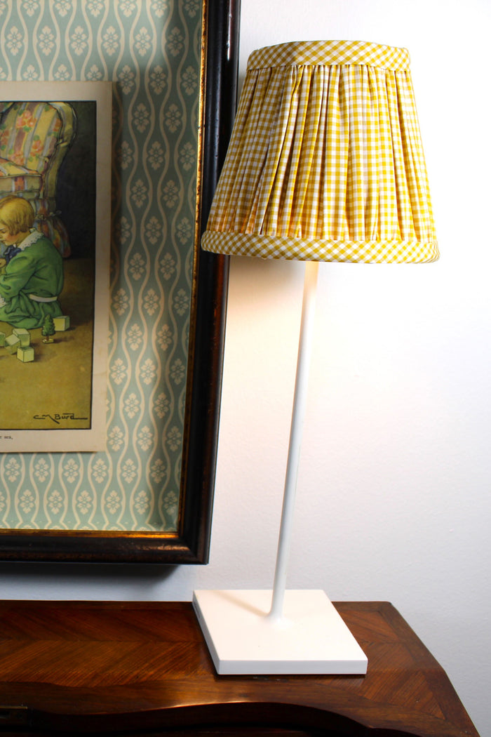 Gold Gingham Zafferano Lampshade