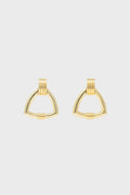 Gold Triangle Earrings