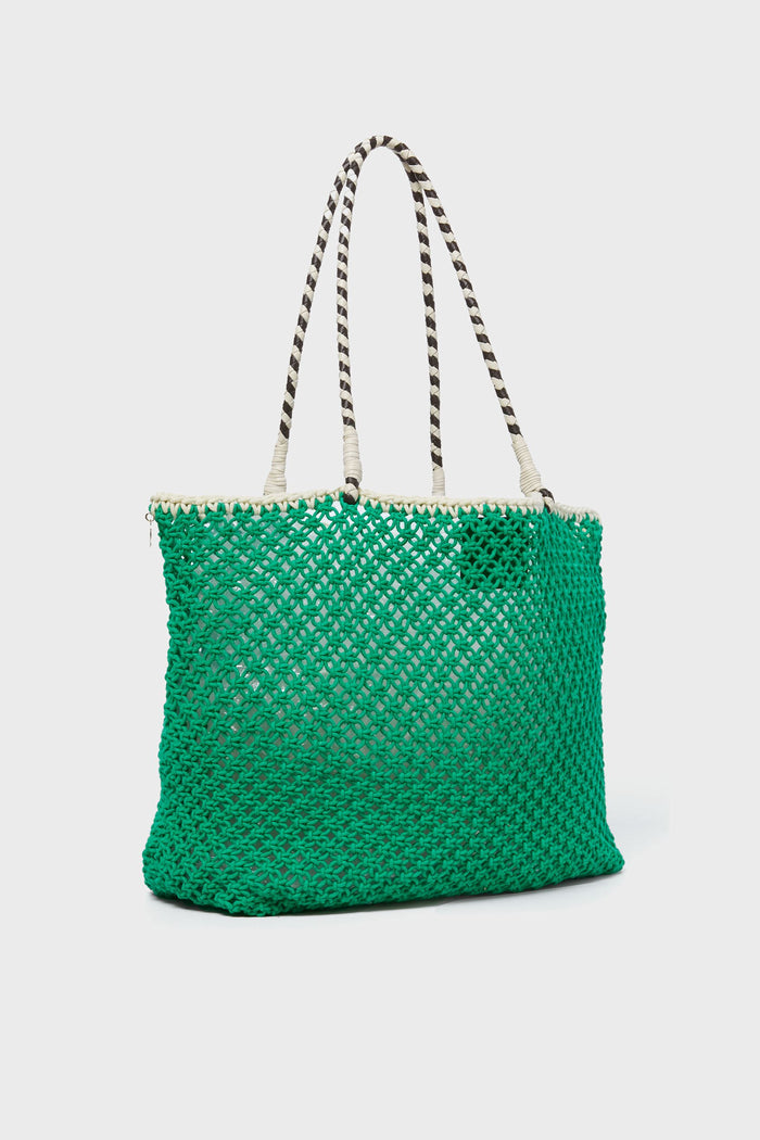 Green Crochet Le Weekend Lete Tote