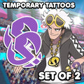 Guzma - Pokemon | Temporary Tattoos | SET OF 2 - AlunaCreates