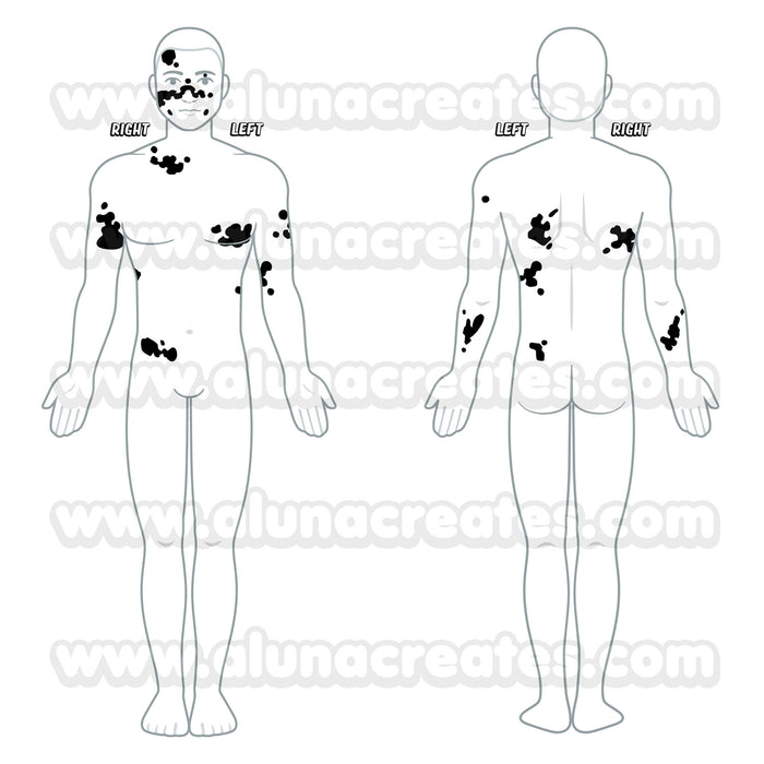 Gyutaro - Demon Slayer | READY TO PRINT .PDF TATTOOS | FULL SET - AlunaCreates