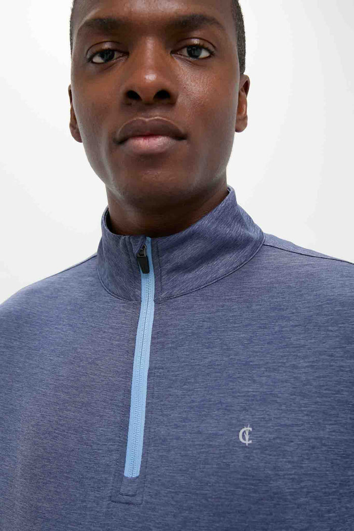 Heathered Navy Featherweight Performance Pullover