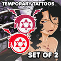 Homunculus - Fullmetal Alchemist | Temporary Tattoos | SET OF 2 - AlunaCreates
