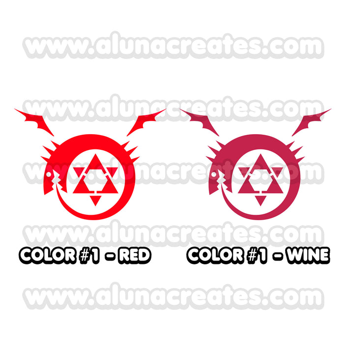 Homunculus - Fullmetal Alchemist | Temporary Tattoos | SET OF 2 - AlunaCreates