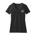 Honda Ladies Black V-neck Logo Tee