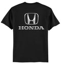 Honda Metallic Silver Print Tee Black