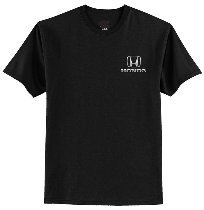 Honda Metallic Silver Print Tee Black