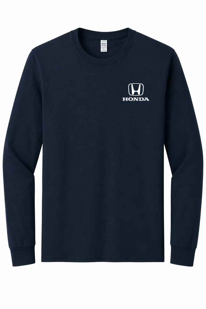 Honda Racing Logo Long Sleeve Tee Black