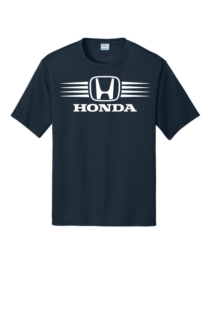 Honda Racing Stripes Performance Tee Navy