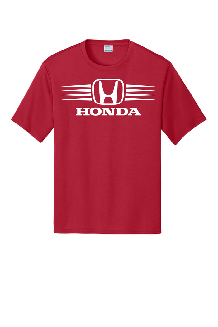 Honda Racing Stripes Performance Tee Red