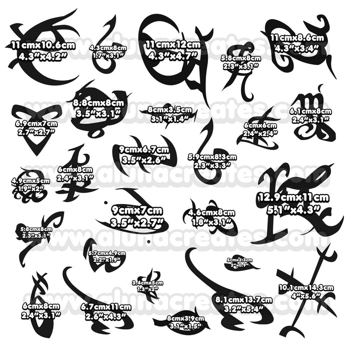 Jace Wayland - Shadowhunters | Temporary Tattoos | FULL SET - AlunaCreates